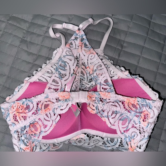 Victoria’s Secret PINK Lace Bralette with Floral Design - Picture 2 of 5